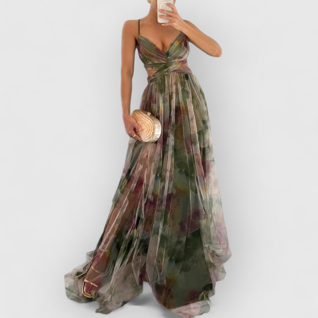 Verity - Long Dress with Floral Print
