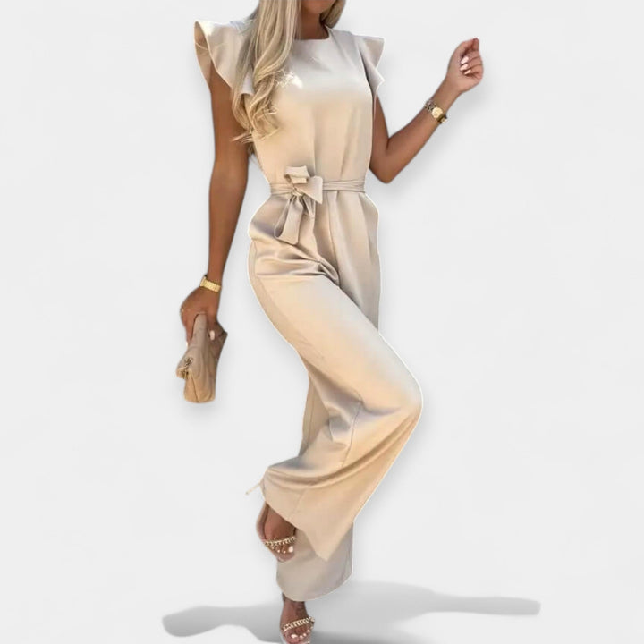 Jumpsuit with Ruffle Sleeves