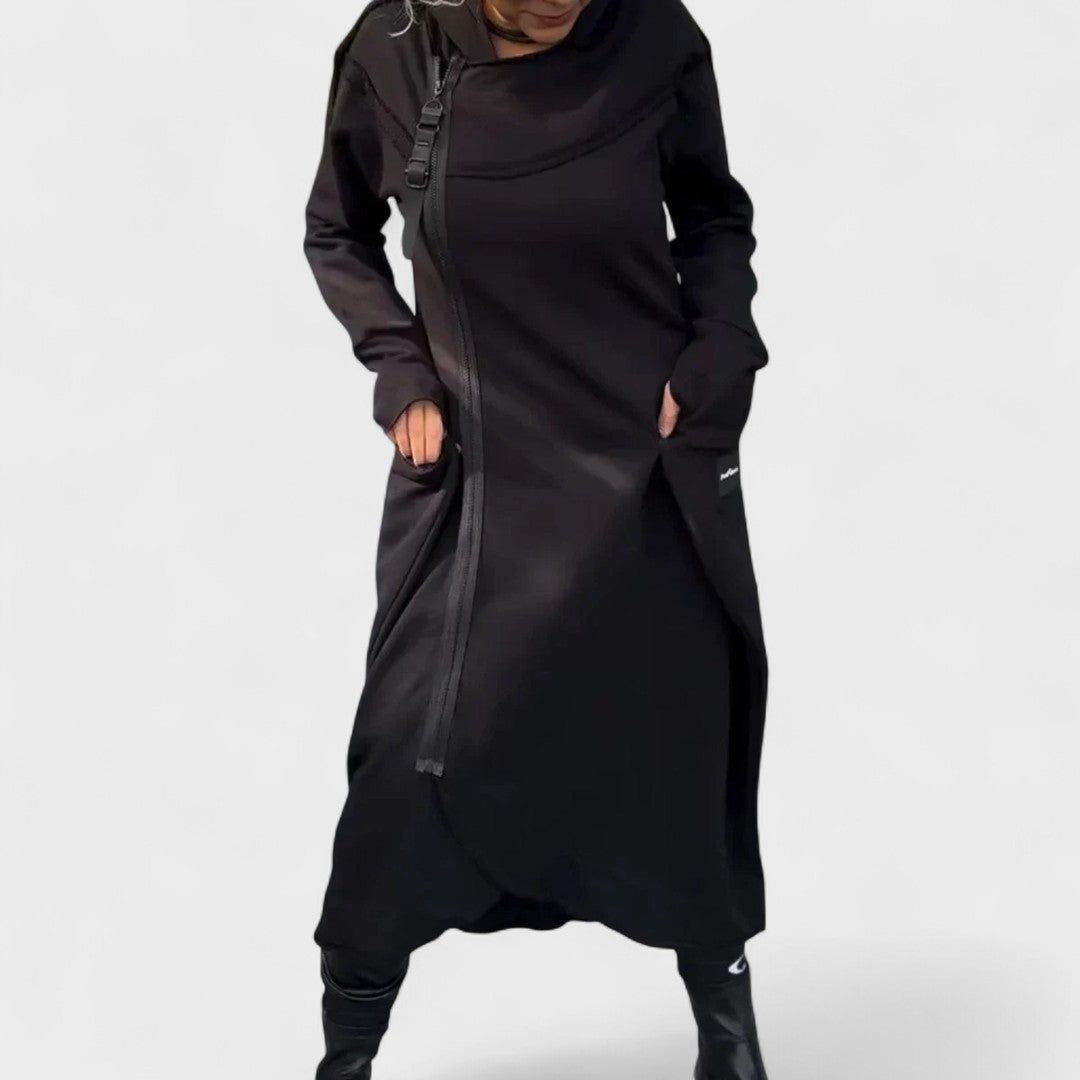 Mana - Long Zip-Up Hoodie in Lightweight, Breathable Fabric