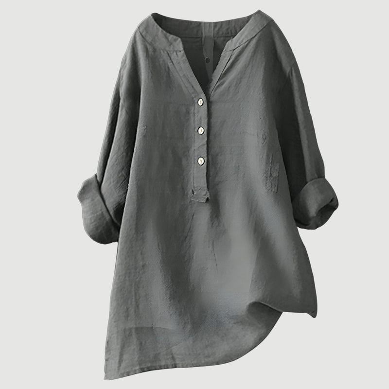 Zarina - Comfortable linen blouse