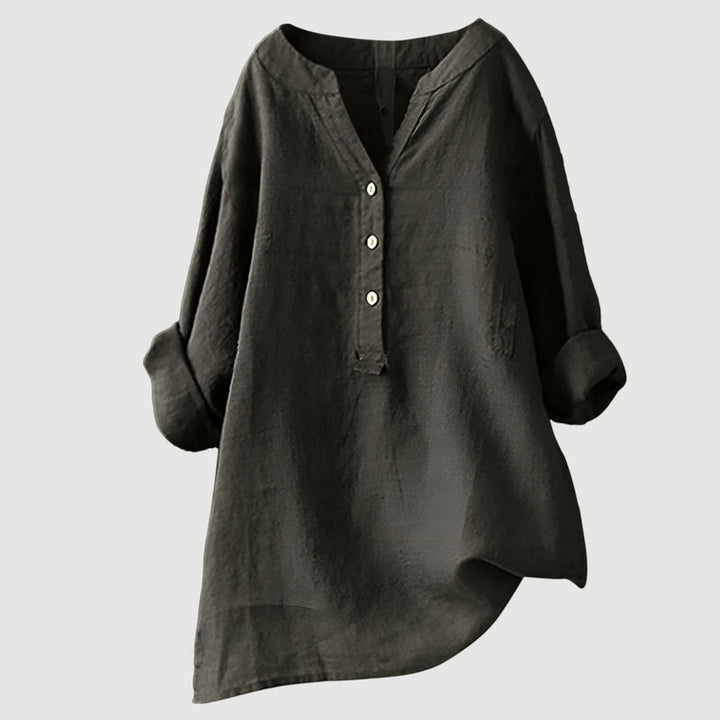 Zarina - Comfortable linen blouse
