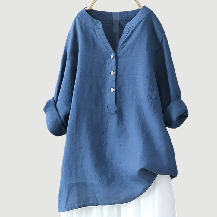 Zarina - Comfortable linen blouse