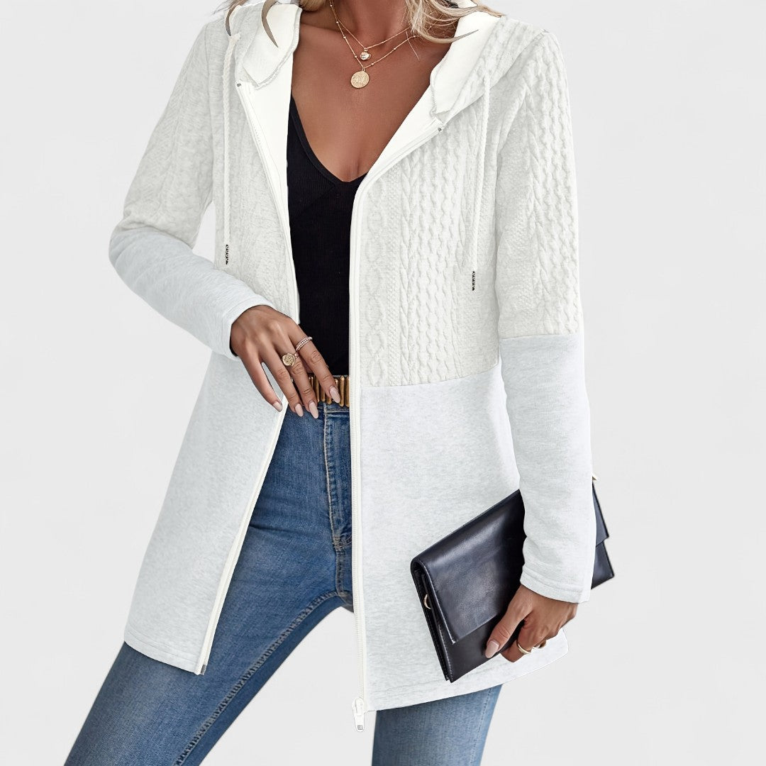 Valentino - Elegant Gray Hoodie Cardigan for Women