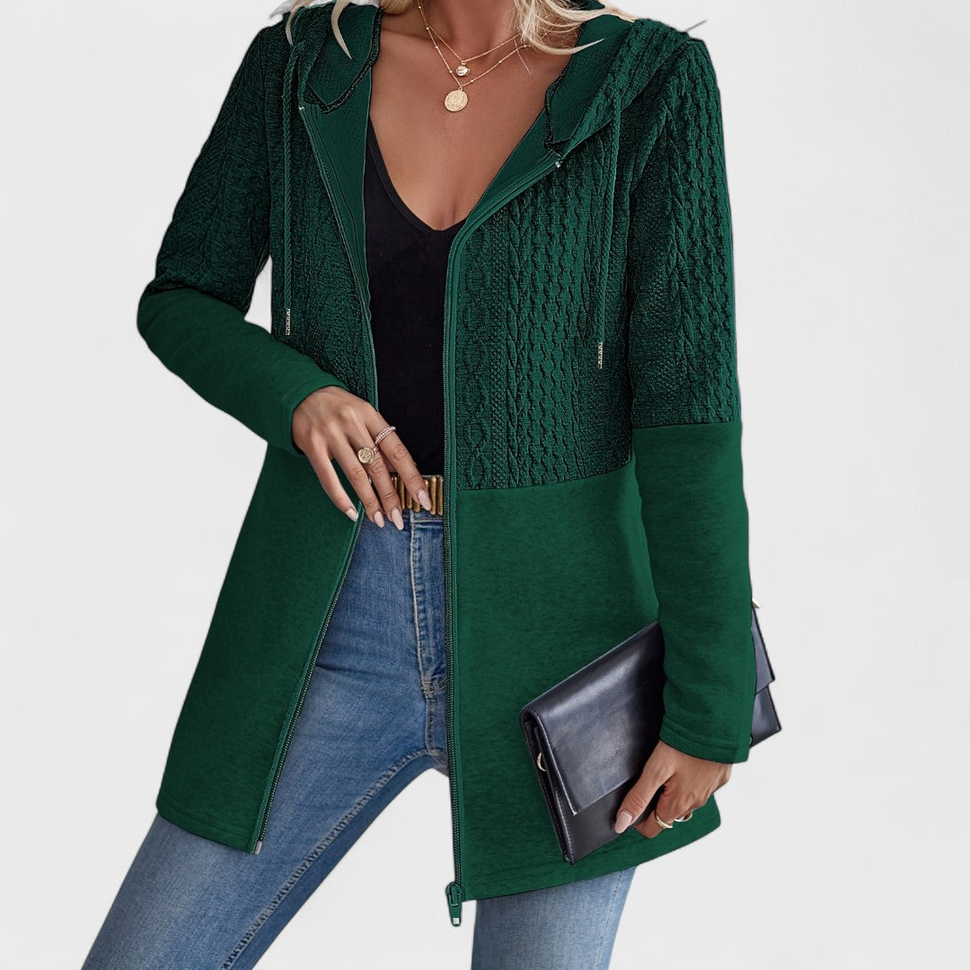 Valentino - Elegant Gray Hoodie Cardigan for Women