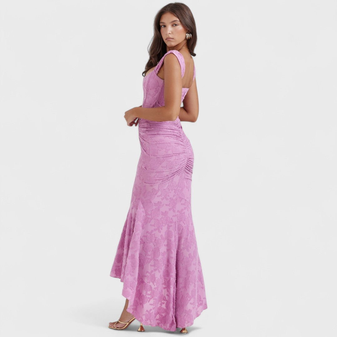 Carisia - Long Blue Dress