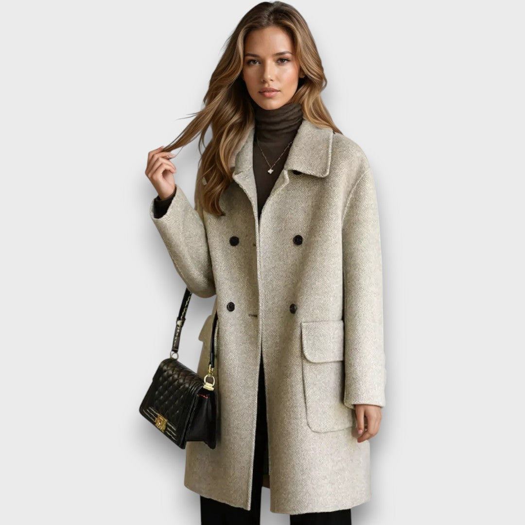 Celisse – Classic Double-Breasted Coat