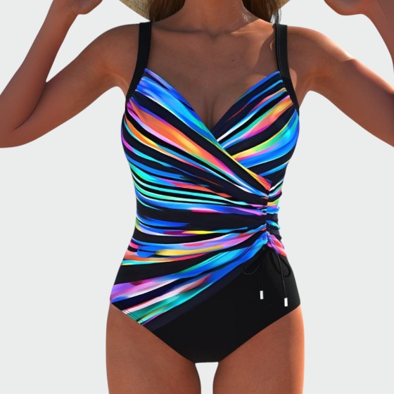 Amara - Flattering One-Piece Swimsuit with Colourful Print