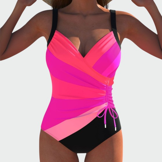 Amara - Flattering One-Piece Swimsuit with Colourful Print