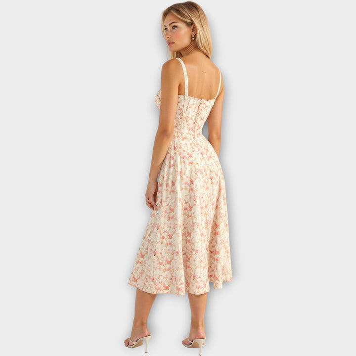 Midi Dress with Corset