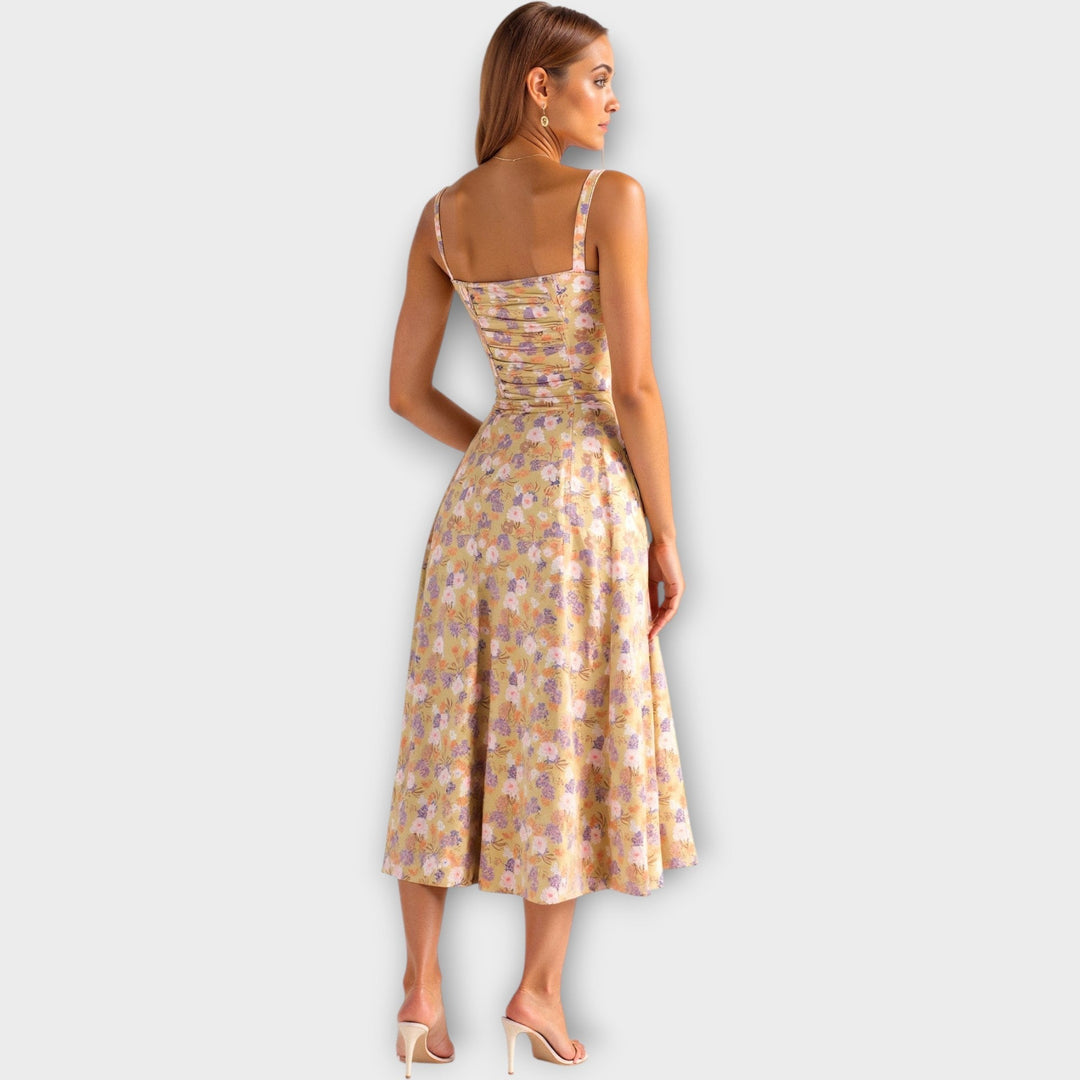 Midi Dress with Corset