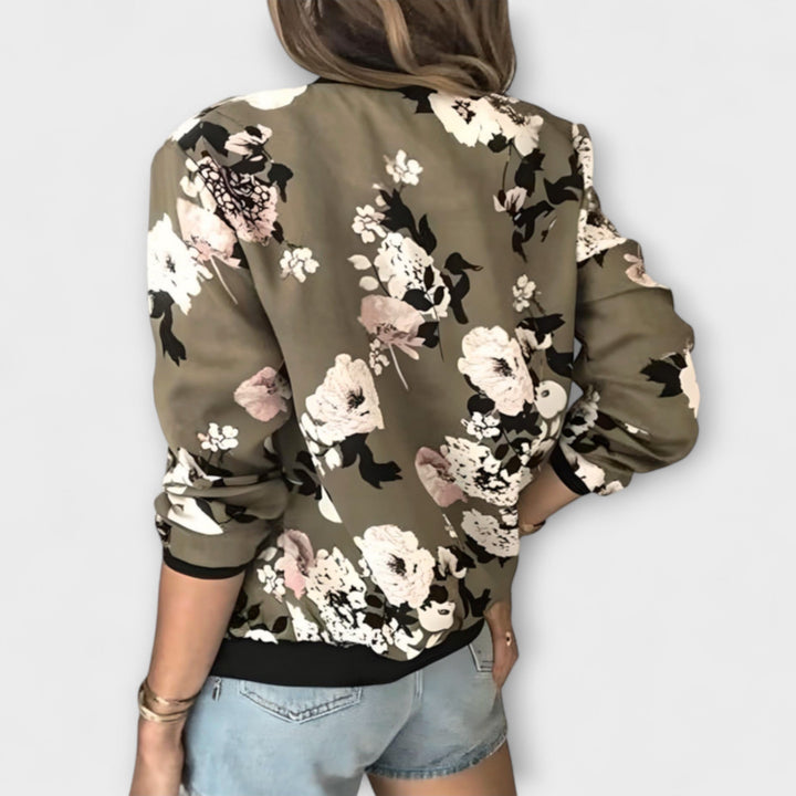 Kaelin - Elegant bomber jacket with flowers