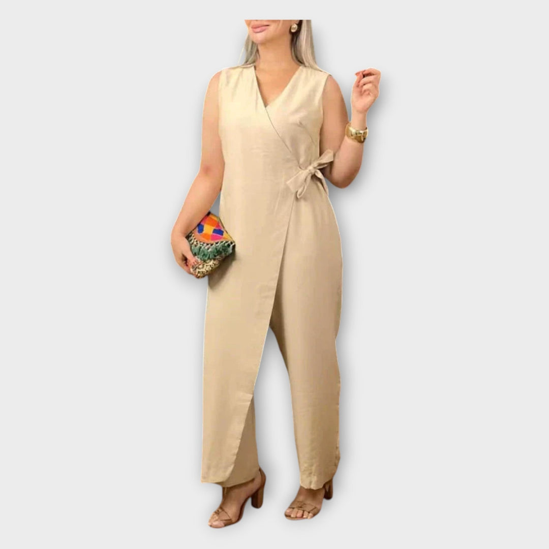 Jumpsuit with Belt at the Waist
